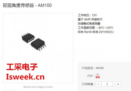 一款基于各向異性磁電阻(AMR)技術(shù)的角度傳感器IC-AM100
